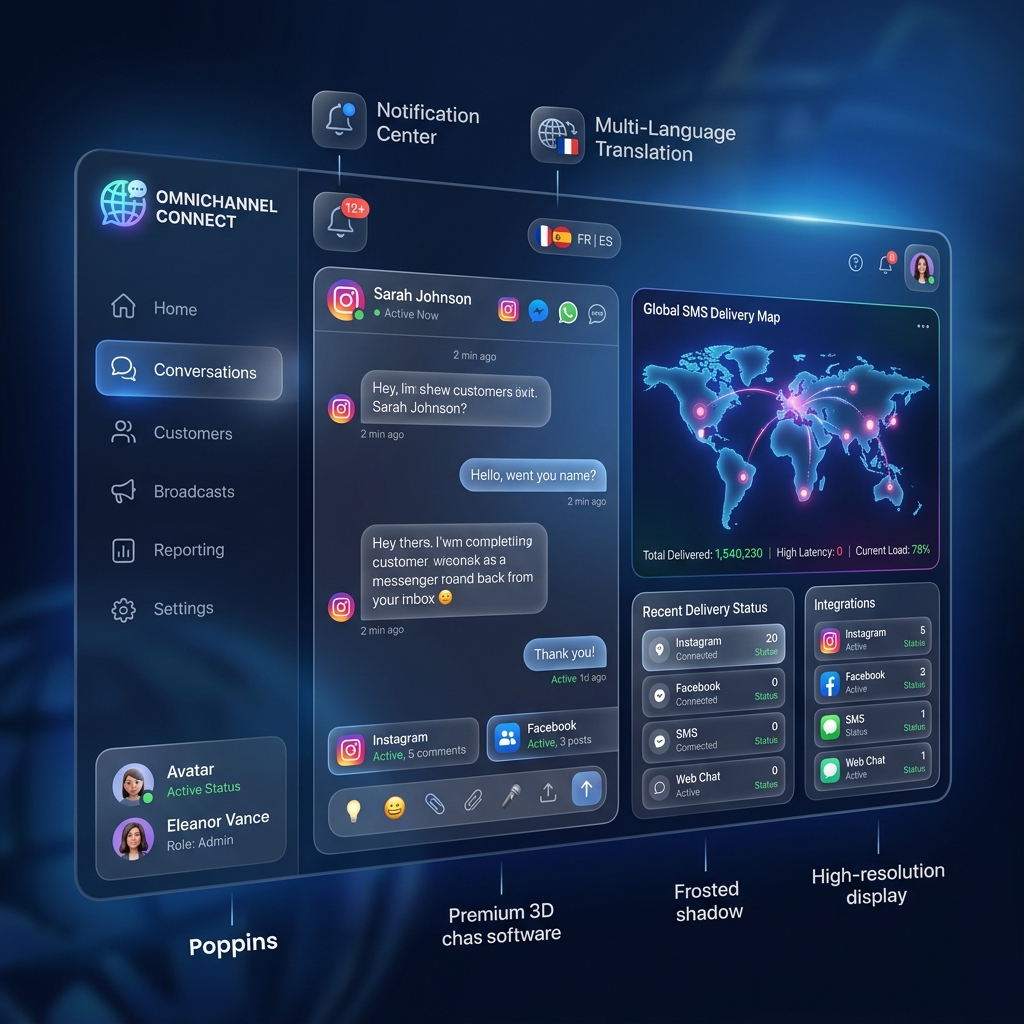 Major Platform Update: Global SMS Delivery (250+ Countries), Real-time Operator Translation & Facebook/Instagram Comments Integration
